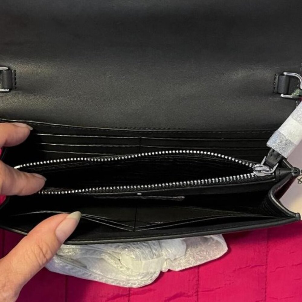 NWT $228 DISNEY PARKS & KATE SPADE WITH MINNIE MOUSE CROSSBODY / WALLET / WOC - Picture 16 of 17